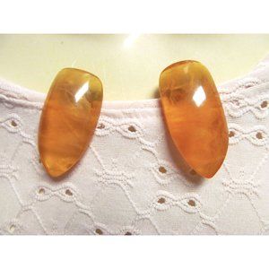 Vintage Apple Juice Bakelite Dress Clips